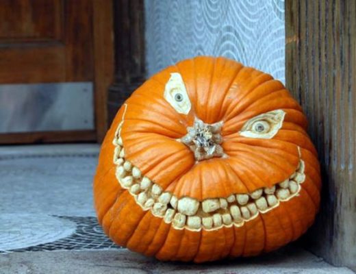 How to Paint Cute and Scary Faces on Pumpkin: 35 Pictures
