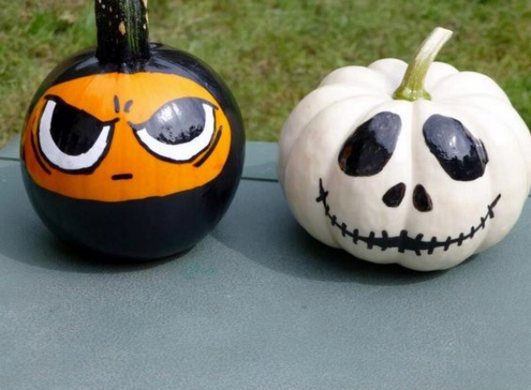 Scary Painted Pumpkin Faces