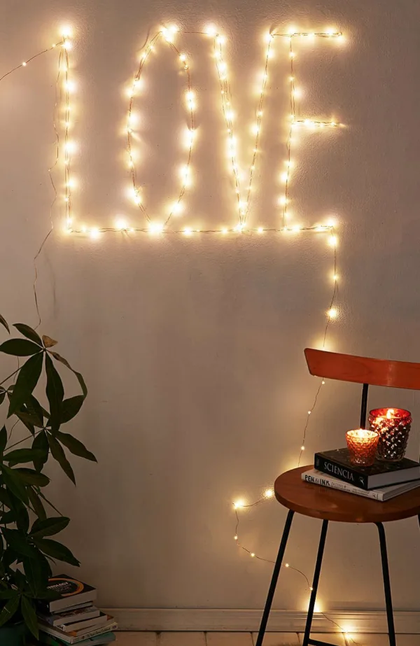 DIY String Light Decoration Ideas