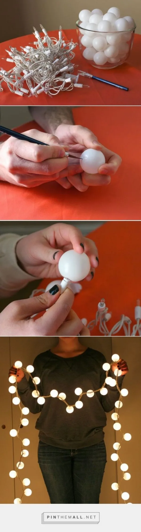 DIY String Light Decoration Ideas