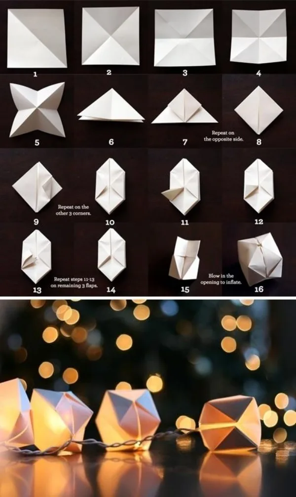 DIY String Light Decoration Ideas