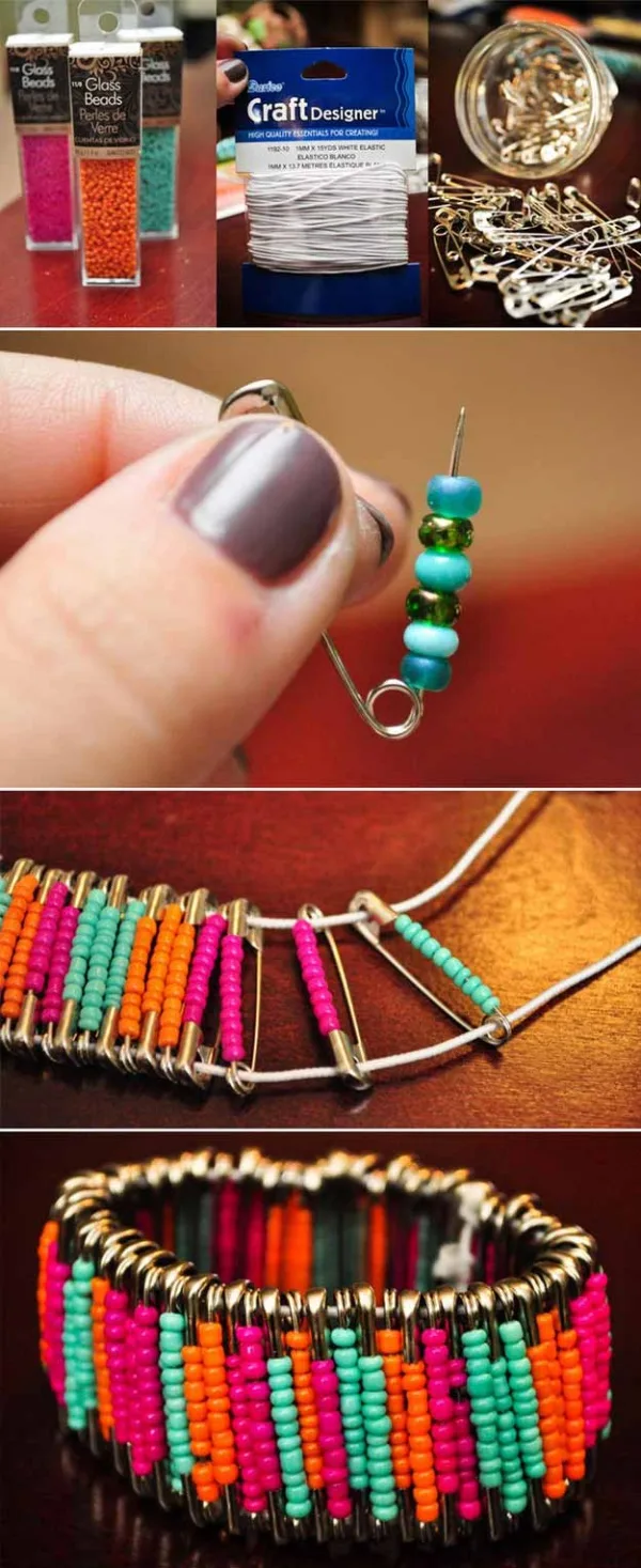 Make Your Own DIY Safety Pin Jewelry Ideas