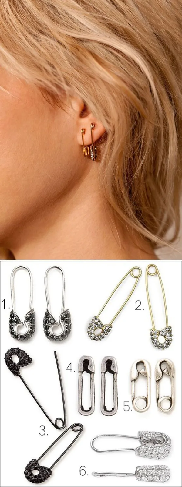 Make Your Own DIY Safety Pin Jewelry Ideas
