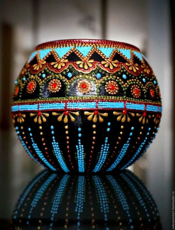 Handmade Large/Small Ceramic Dotted Pots