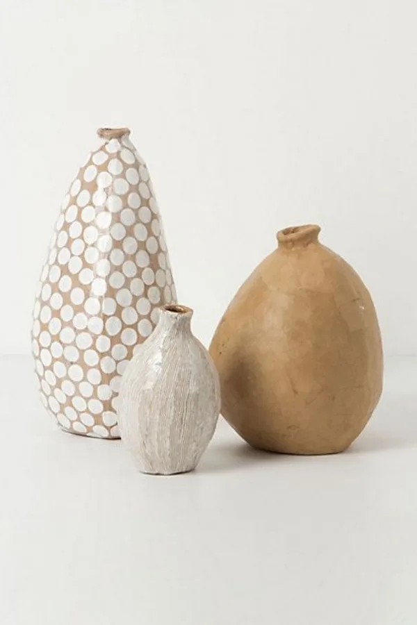 Handmade Large/Small Ceramic Dotted Pots