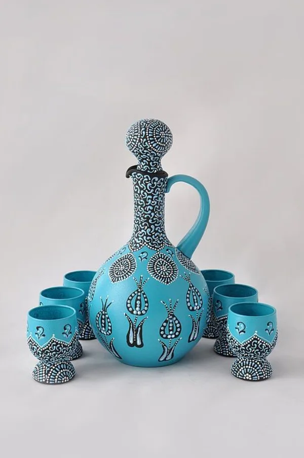 Handmade Large/Small Ceramic Dotted Pots