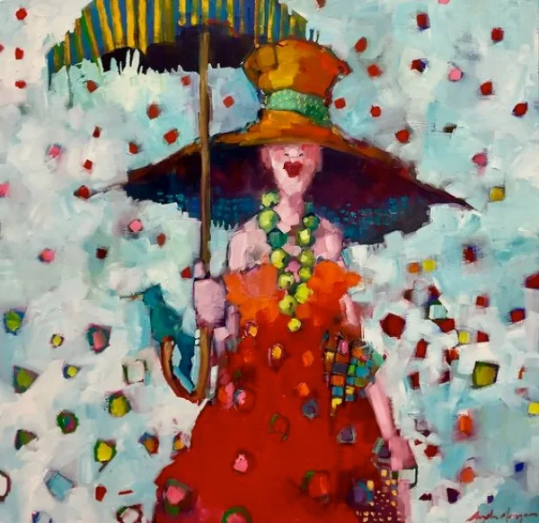 Raining Umbrella Painting Ideas width=