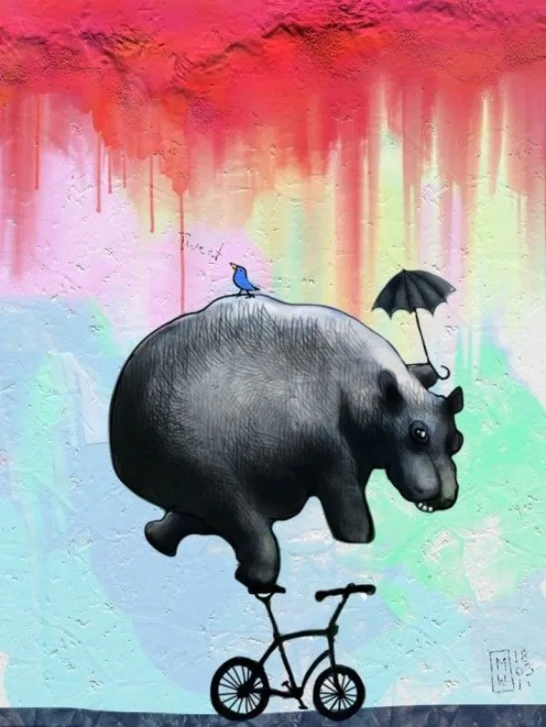 Raining Umbrella Painting Ideas width=