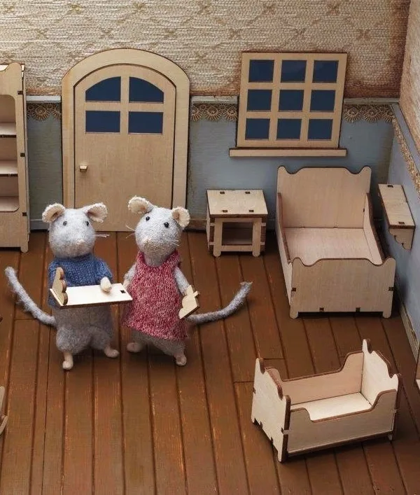 Detailed Paper Mache Town And Castle Art Works