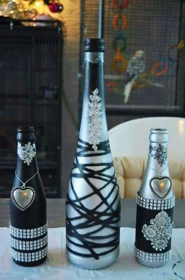 DIY Wine Bottle Painting Ideas for Home Décor