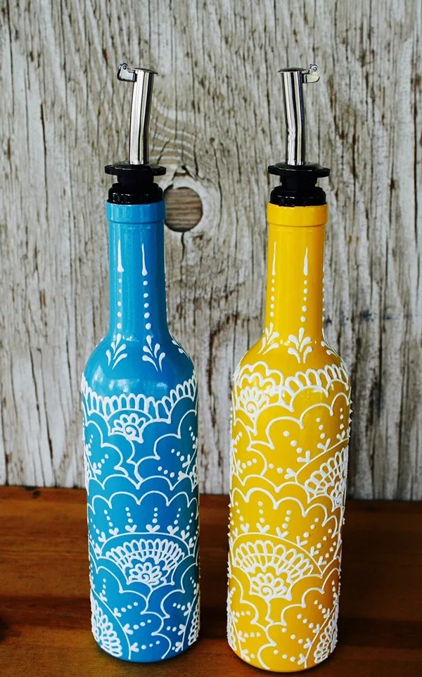 DIY Wine Bottle Painting Ideas for Home Décor
