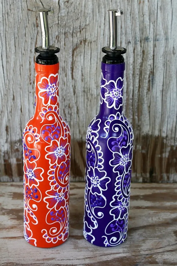 DIY Wine Bottle Painting Ideas for Home Décor