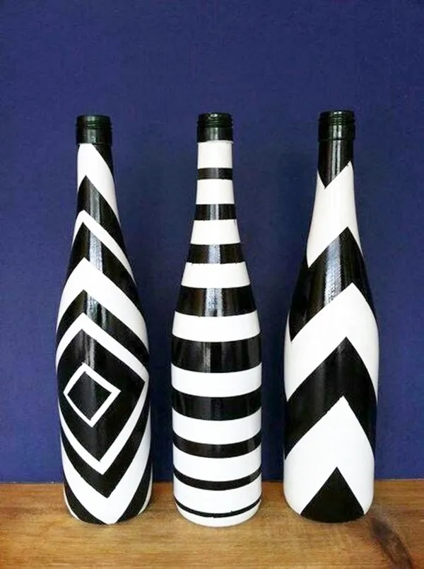 DIY Wine Bottle Painting Ideas for Home Décor