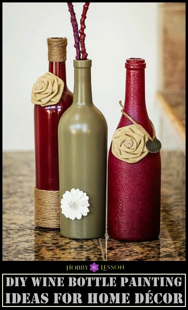 DIY Wine Bottle Painting Ideas for Home Décor
