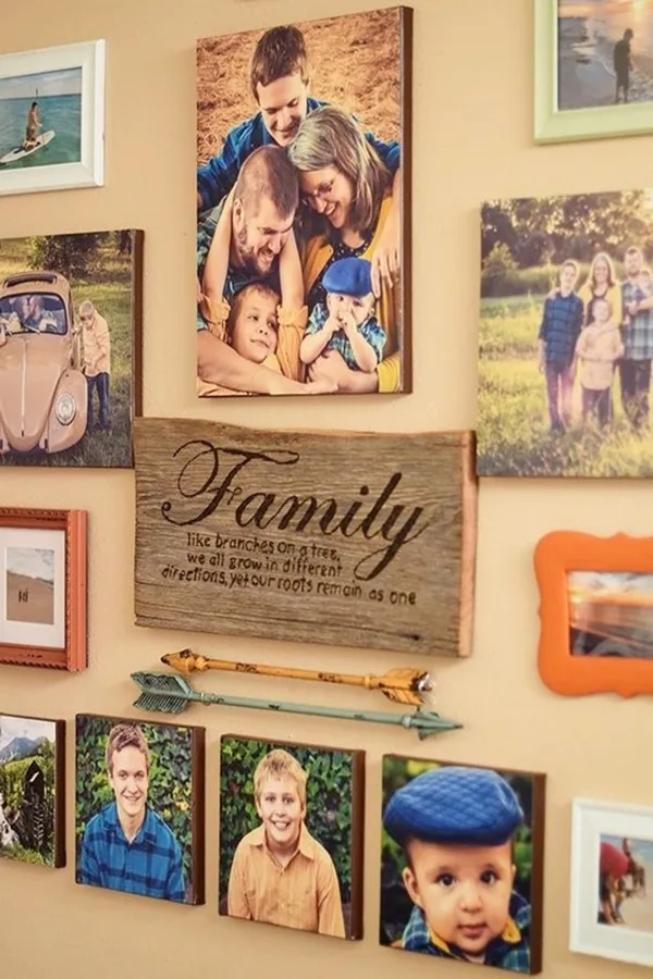 Lovely Family Picture Wall Examples