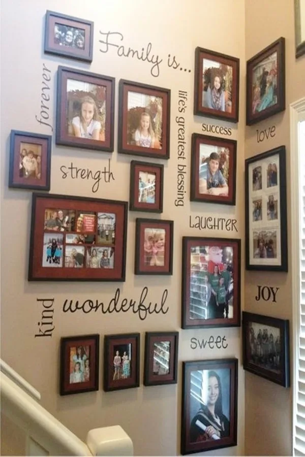 Lovely Family Picture Wall Examples