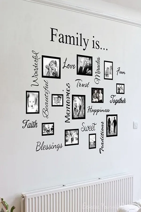 Lovely Family Picture Wall Examples
