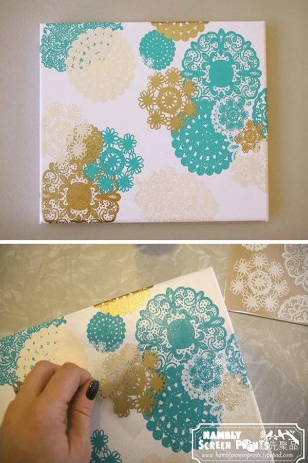 Creative and Easy Cheap DIY Canvas Wall Art Ideas