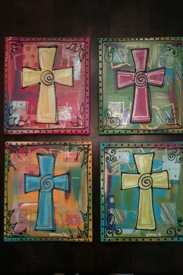 Creative and Easy Cheap DIY Canvas Wall Art Ideas