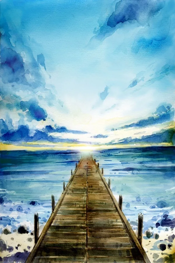 Step By Step Easy Watercolor Paintings Example for Beginners
