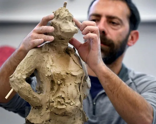 Realistic Human Clay Sculpture For Beginners
