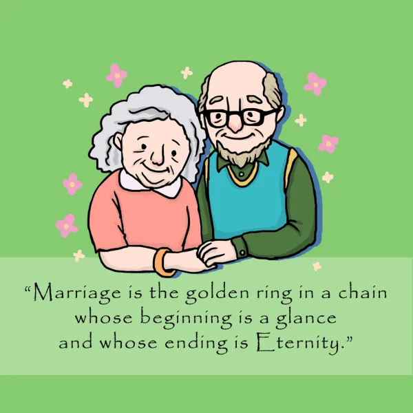 Happy Elderly Couple in Love Quotes