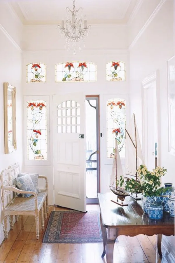 40 Main Door Glass Painting Designs