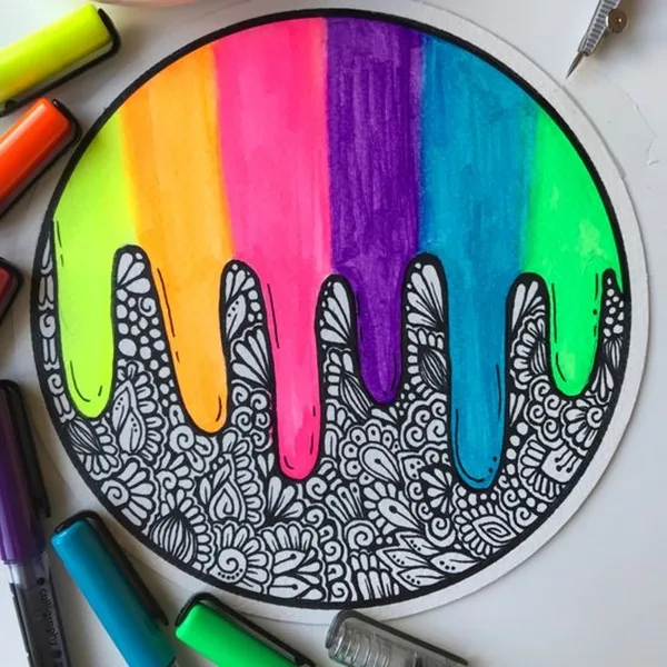 40 Simple Circle Drawing Ideas